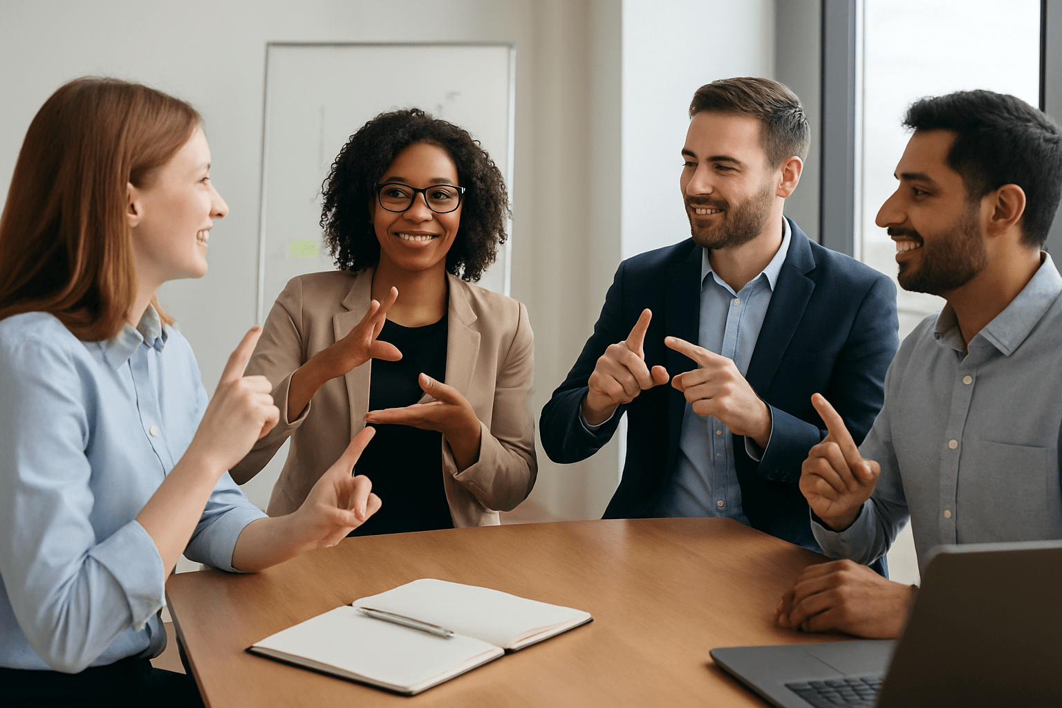 Using Sign Language in Professional Contexts: Workplace, Education & Healthcare